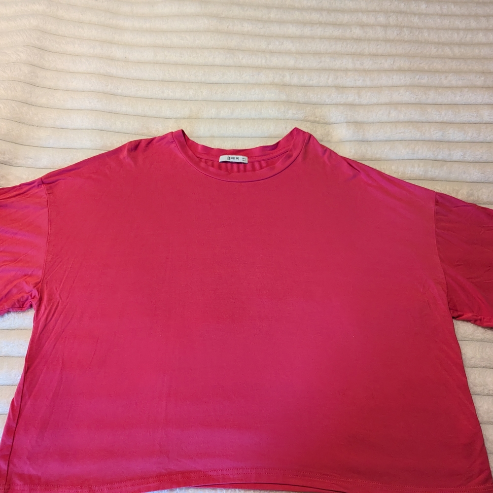 Vibrant Pink Baggy Tee
